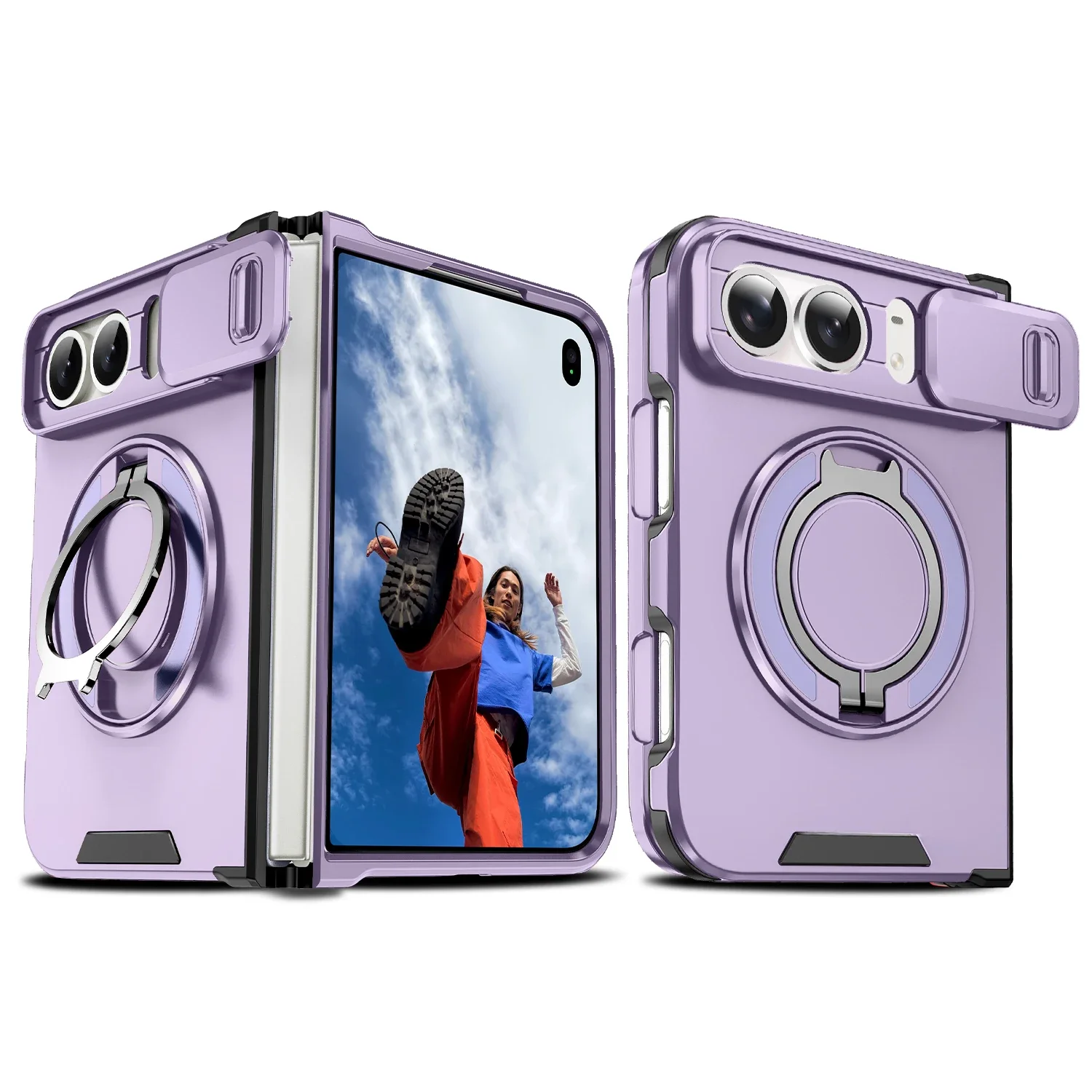 Phone Accessories Holder Car - Case for IPhone Duo, Shockproof Armor