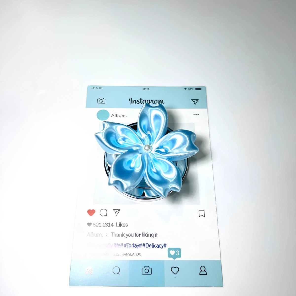 Satin Pearl Flower Magnetic Ph - Phone Accessories Useful review and price