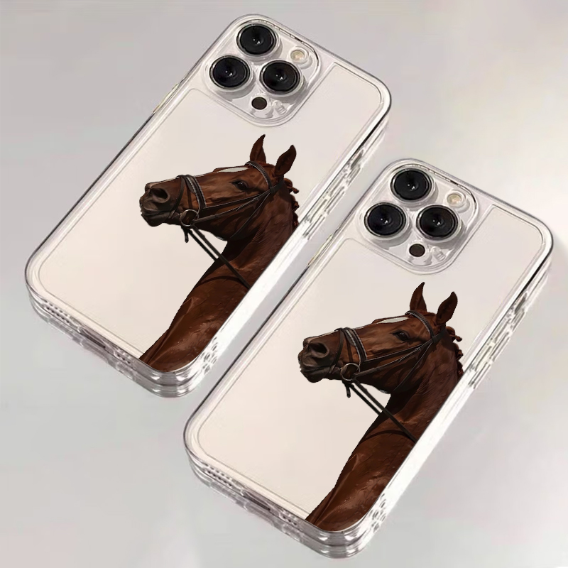 Animal Horse Soft Phone Cover  - Apple Iphone 15 review and price