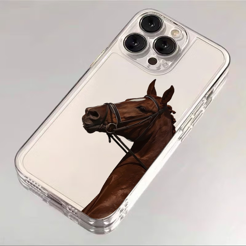 Animal Horse Soft Phone Cover  - Apple Iphone 15 review and price